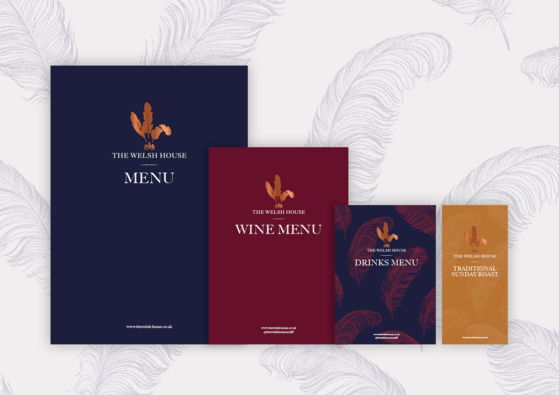 A new restaurant brand design with Welsh heritage by TLC Agency